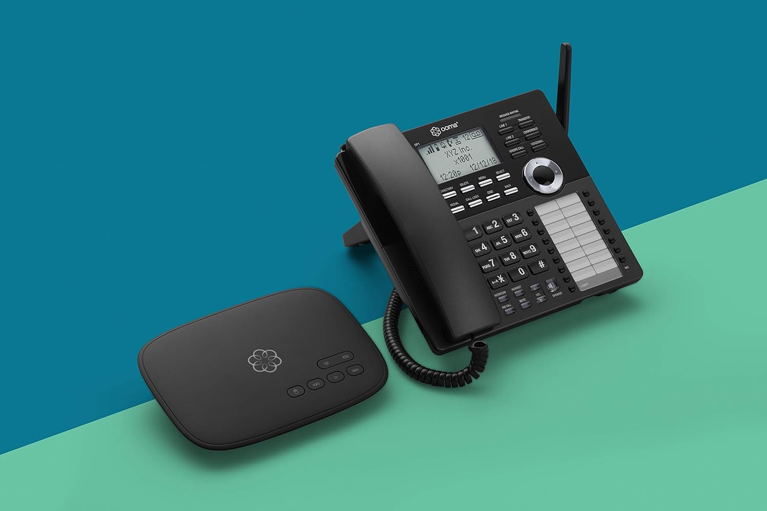 ooma DP1-T Wireless Business Desk Phone. Connects wirelessly to ooma Telo Base Station. Works with ooma Telo VoIP Free Internet Home Phone Service,Black - Image 2