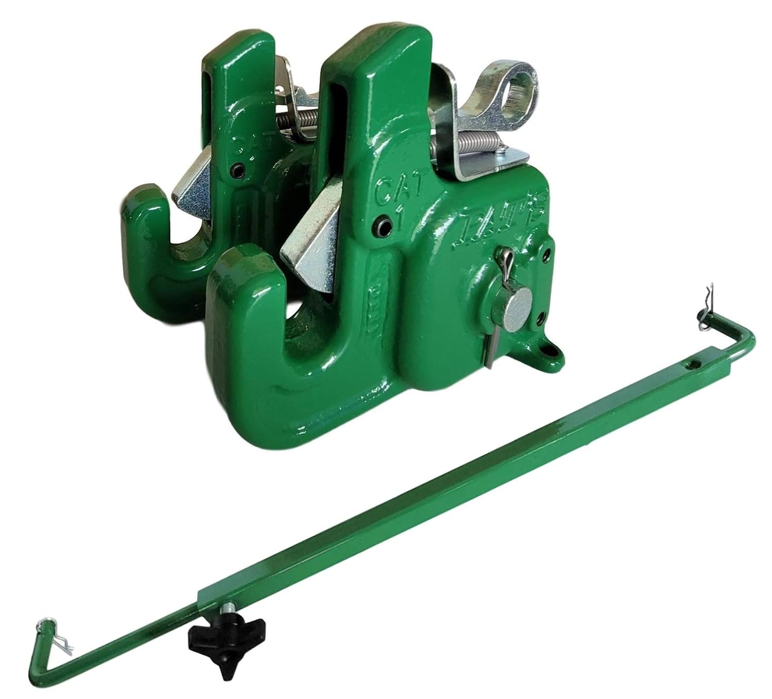 Pat’s Easy Change with Stabilizer Bar – Best Quick Hitch System On The Market ?C Flexible, Durable and Affordable (CAT #1 Green) - Image 3