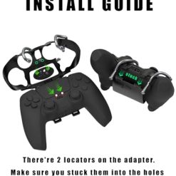Alternative view of EXknight Leverback FPS Mechanical Paddles Attachment, Back Buttons Gaming Paddles for PS5 Controller (Black)
