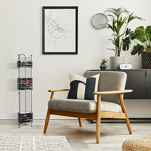 Atlantic Nestable 32 Blu-Ray Rack – Space Saving Modern Design, Durable Steel Construction PN63712046 in Black - Image 5