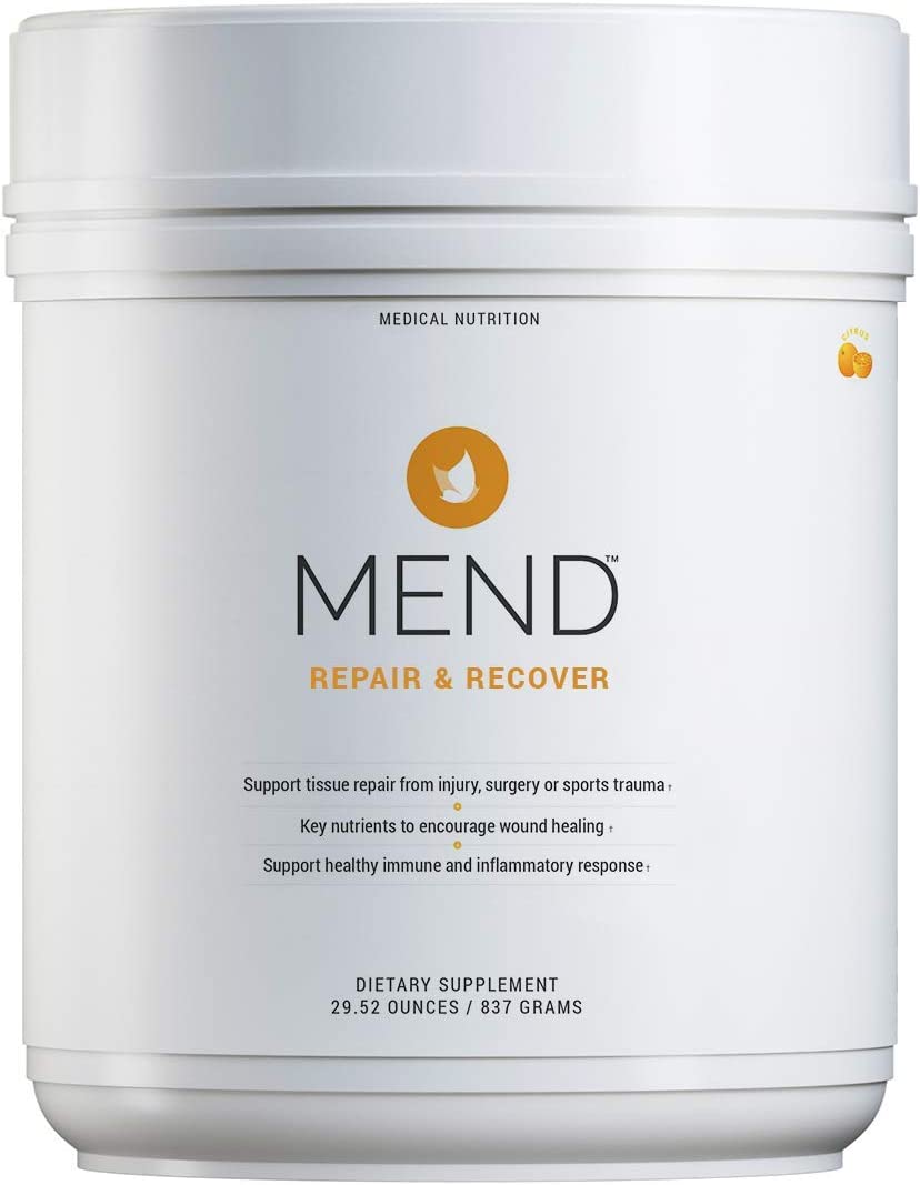 MEND Repair & Recover – Joint, Immune Support, Wound and Bone Fracture Healing Supplement, Injury and Surgery Recovery Natural, Non-GMO – Citrus Protein Powder, 30 Servings
