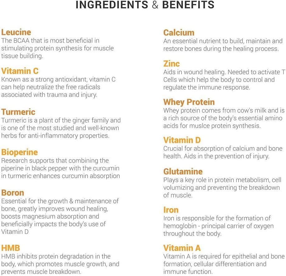 MEND Repair & Recover – Joint, Immune Support, Wound and Bone Fracture Healing Supplement, Injury and Surgery Recovery Natural, Non-GMO – Citrus Protein Powder, 30 Servings - Image 3